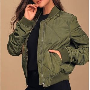 Lulu’s Quilted Bomber Coat